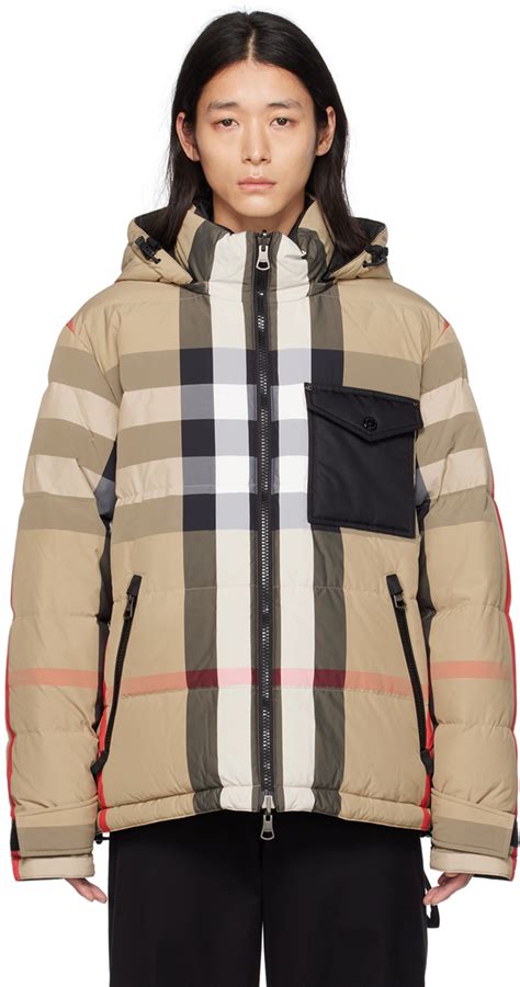 burberry reversible down jacket|Burberry reversible check jacket.